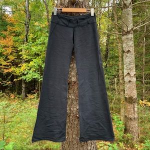 Lululemon Wide Legged Black Yoga Pants 
